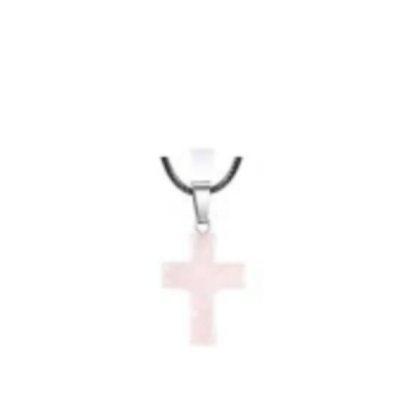 Cross Gemstone Pendant Charms Cross Quartz Crystal Charms for Necklace Earrings - Picture 1 of 1
